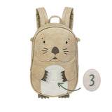 Little Who Klett-Patch Zahl 3 mit Rucksack Otter mathilda