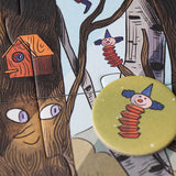 Suchkärtchen mit Fantasiefigur und passendem Motiv im Londji Puzzle Magic World