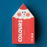Londji Puzzle My Colours – rote stiftförmige Verpackung des Wendepuzzles