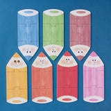 Londji Puzzle My Colours – sieben zusammengesetzte Farbstift-Puzzle in verschiedenen Farben