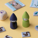 Spielfiguren von "The fairy & the wizard" Kooperationsspiel von Londji
