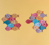 Formen auf Londji Legespiel "The whale & the fish"