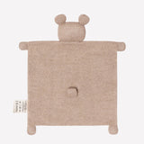 Schmusetuch Teddy beige von Main Sauvage aus Alpakawolle in Rückansicht
