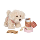 Hund mit Tasche und Pflege-Set rosa von small foot_05