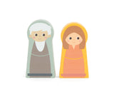 2 menschliche Figuren vom Steckspiel Arche Noah von small foot