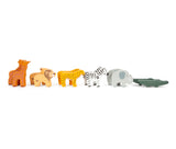 6 Safari-Tiere vom Steckspiel Arche Noah von small foot