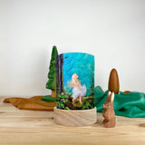 Toverlux Laterne mit Sterntaler Lampenschirm und Ostheimer Hase