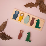Holzpuzzle mit Tieren von Trixie_Detailansicht